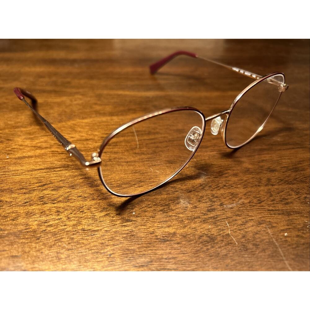 Longchamp LO2140 Rose Gold Round Metal FullRim 54/17 140 Eyeglass Frames Only